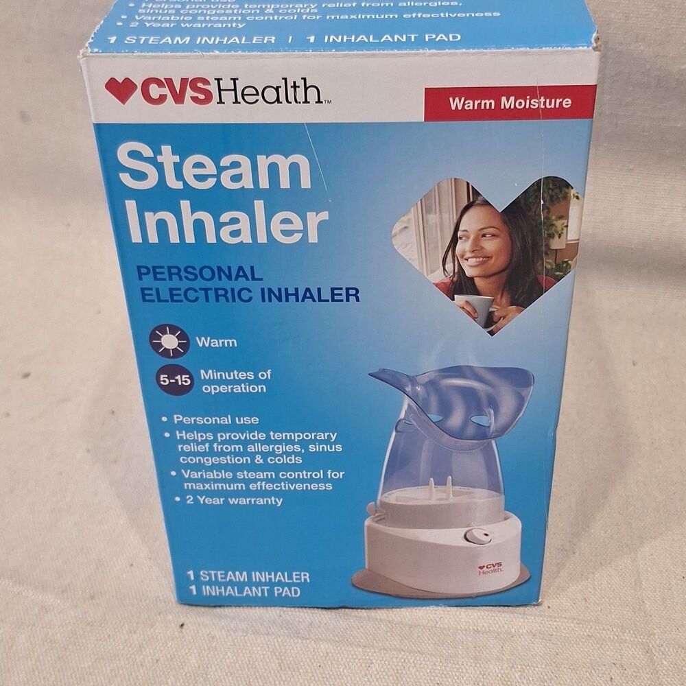 CVS Health Personal Electric Inhaler GIH120V1 A000104R5 White Blue